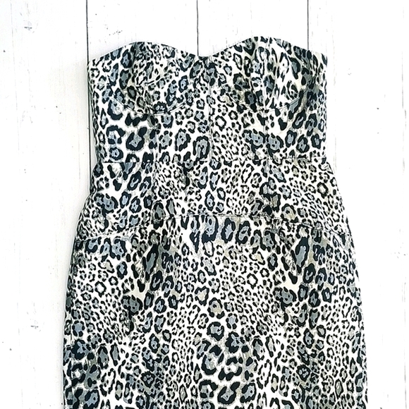 $100 OFF J. Crew Metallic Leopard Print Dress - Picture 4 of 8